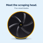 FrostSwipe underside with five raised scraping blades
